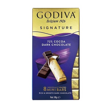 【Godiva 72%黑巧克力 (8條入)】<br><span>產地：土耳其  規格：90g<br>