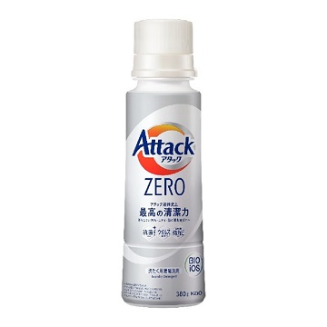 【KAO Attack ZERO超濃縮瓶裝洗衣精】<br><span>產地：日本  規格：380g<br>