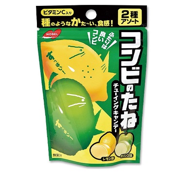 【日本諾貝爾檸檬&青蘋果風味嚼糖】<br><span>產地：日本  規格：35g <br>