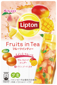 【日本春日井 Lipton甜水果茶風味軟糖】<br><span>產地：日本  規格：44g<br>