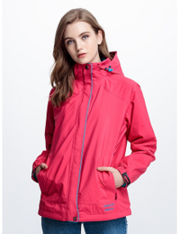 [JORDON]女款 GORE-TEX+POLARTEC超輕保暖兩件式外套『紫色』『桃紅』