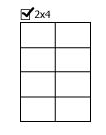 便利印貼紙2x4