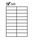 便利印貼紙2x9