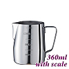 #1311 360cc Milk Pitcher w/ scale (HC7074)