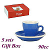 #17 Espresso Cup w/ Saucer - Blue (HG0850B)