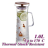 #1123 Glass Water Pitcher w/ handle (HG2104)