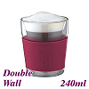 1003V Double Wall Glass - Red (HG2252)