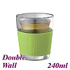1003V Double Wall Glass - Green (HG2253)