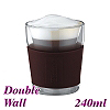 1003V Double Wall Glass - Brown (HG2254)