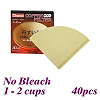 V01 No Bleach Coffee Filter Paper - 40pcs./box (HG3248)