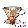V01 Stainless Steel Coffee Dripper-Bronzed (HG5033BZ)