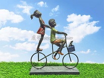 造型擺飾 - 小孩腳踏車