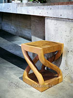 原木造型椅