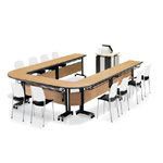 木紋折合式會議桌