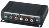 YSCT-YE02DAL 1進2出分量視頻&立體/數字音頻雙絞線延長分配器- 具串接功能﻿ Component Video (YPbPr) & Stereo Audio CAT5 Extender﻿