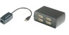 UE04H 1分4輸出USB1.1雙絞線延長器﻿ USB CAT5 Extender with 4 Port USB 1.1 Hub
