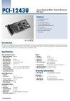 PCI-1243U 4-axis Stepping Motor Control Universal PCI Card 4軸步進電機控制通用PCI卡