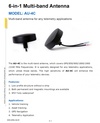 AU-4C 6-in-1 Multi-band Antenna covers GPS/850/900/1800/1900/2100 MHz frequencies 多頻段天線