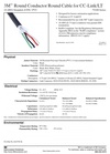 3M™79100 Series Round Conductor Round Cable for CC-Link/LT, 18 AWG Stranded, ETFE / PVC 自動化工廠通訊控制電腦傳輸線