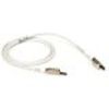 BLACKBOX-EVNSL71-80-001M  Category 7 S/FTP Patch Cable, LS0H, PVC, Stranded, 1-Pair, White, 1-m (3.3-ft.)