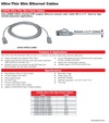 CAT6A Ultra-Thin Slim Patch Cables Gray 32AWG CAT6a stranded UTP snagless Ethernet network cable Cat6A 極細電腦網路跳線