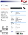 DGP-MTV-1623K-01N1 Monitored PDU 16Amp 230V 1孔排插智慧型遠端電源監控器-數位型 可透過SNMP網路遠端監看排插負載功能
