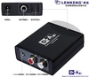 LENKENG-LKV3088 数字同轴/光纤转模拟音频转换器,Digital Coaxial/Optical Toslink to Analog RCA