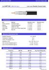 YMHD-LLC-MFT195 ( LMR195 RG58/RG316 Type 1/4-inch )  50 Ω RF (30㎒~ 6G)  Low Loss Flexible Communications Coaxial Cable PE低損耗微波高射頻通訊同軸電纜