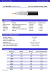 YMHD-LLC-MFT600 ( LMR600 Type 1-1/2 inch)  50 Ω RF (30㎒~ 6G)  Low Loss Flexible Communications Coaxial Cable PE低損耗微波高射頻通訊同軸電纜