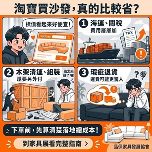 淘寶買家具沙發划不划算？