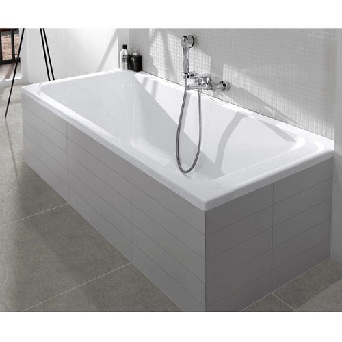 Villeroy & Boch<br>Architectura 崁入式壓克力浴缸<br>浴缸 VBUBA147ARA2V-01 + Viega落水器<br>(140x70xH46 cm)示意圖