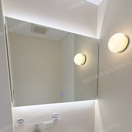 Goldenstyle <br>訂製設計 背光燈掛鏡示意圖