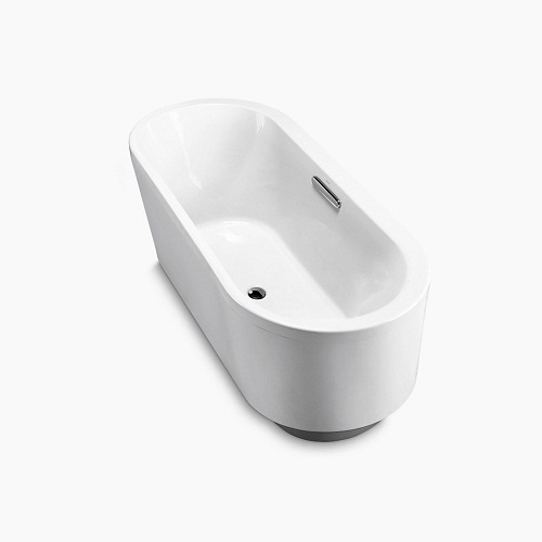 〝KOHLER 促銷商品〞<br>K-18347T-0 <br>Evok 170cm 獨立式橢圓型壓克力浴缸示意圖