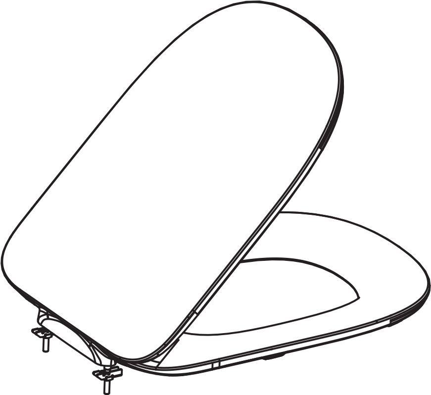 KOHLER<br>K-77380T-0<br>ModernLife 緩降馬桶蓋<br>(白)示意圖