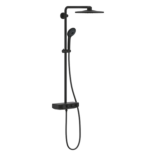 ★GROHE 22120KF0<br>Smart Control 310 DUO 定溫淋浴龍頭花灑組(無下出水) 幻影黑示意圖