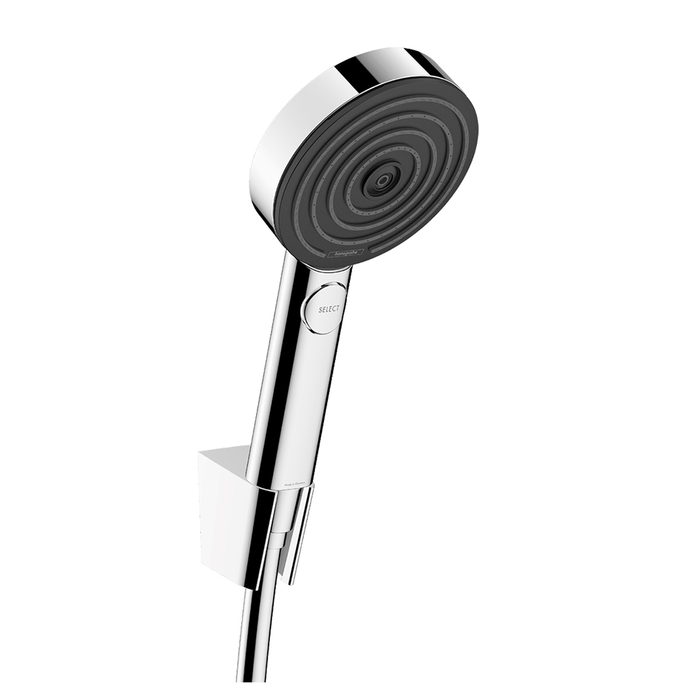 Hansgrohe 24303000<br>Pulsify Select S<br>三段式蓮蓬頭組<br>(含160公分軟管/鉻色)示意圖