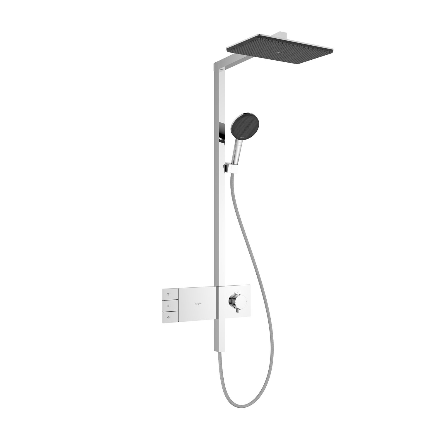 Hansgrohe 24590000<br>Raindance Alive Q<br>恆溫淋浴花灑組<br>(二出水 / 鉻色)示意圖