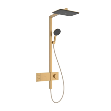 Hansgrohe 24590140<br>Raindance Alive Q<br>恆溫淋浴花灑組<br>(二出水 / 霧古銅)示意圖