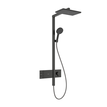 Hansgrohe 24590340<br>Raindance Alive Q<br>恆溫淋浴花灑組<br>(二出水 / 霧黑鉻)示意圖