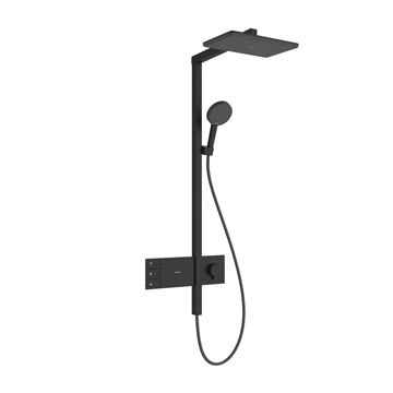 Hansgrohe 24590670<br>Raindance Alive Q<br>恆溫淋浴花灑組<br>(二出水 / 霧黑)示意圖