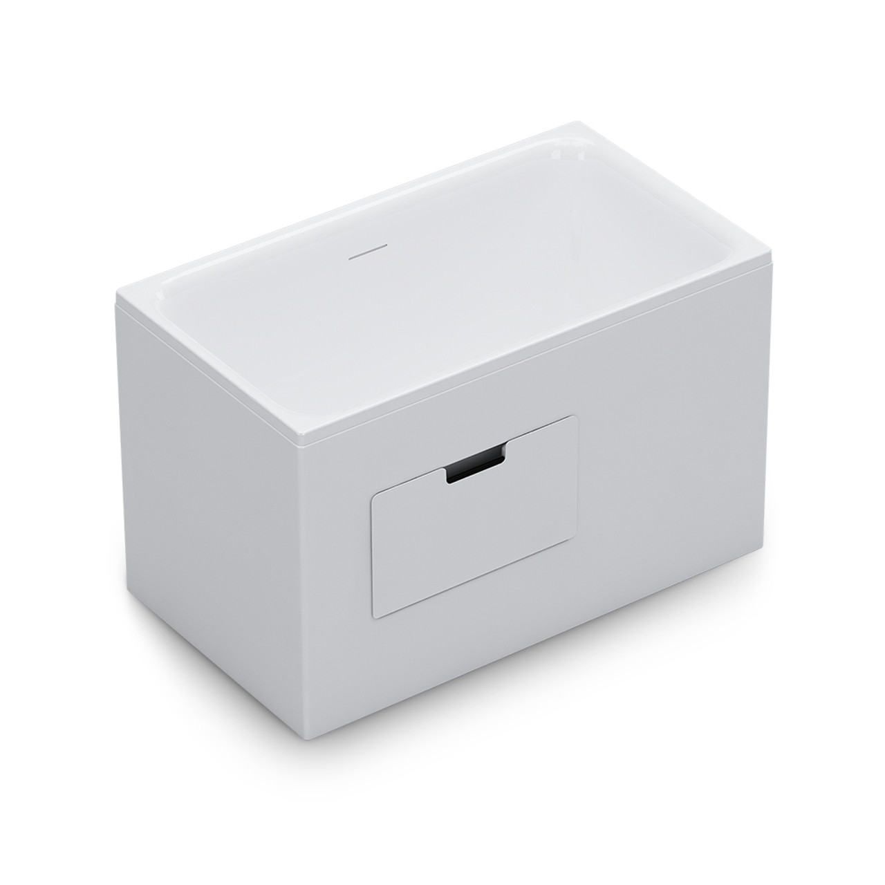 KOHLER<br>K-26758T-R-0<br>FLEXISPACE 坐臥式壓克力浴缸<br>右靠牆,帶腳凳 (120x68x75 cm)示意圖