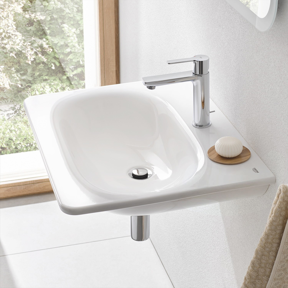 GROHE 39564.00H<br>ESSENCE 壁掛式檯面盆<br>(外徑 70 x 48.5 cm)示意圖
