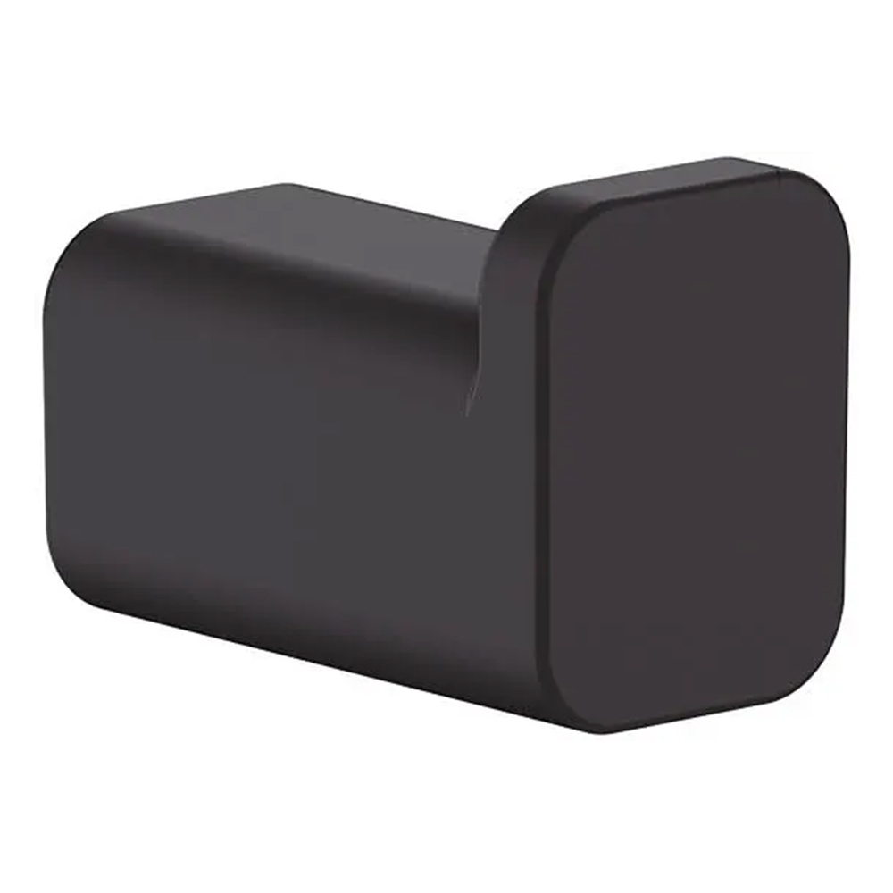 Hansgrohe 41742.670<br>AddStoris<br>衣勾/毛巾勾 (單勾/霧黑)示意圖