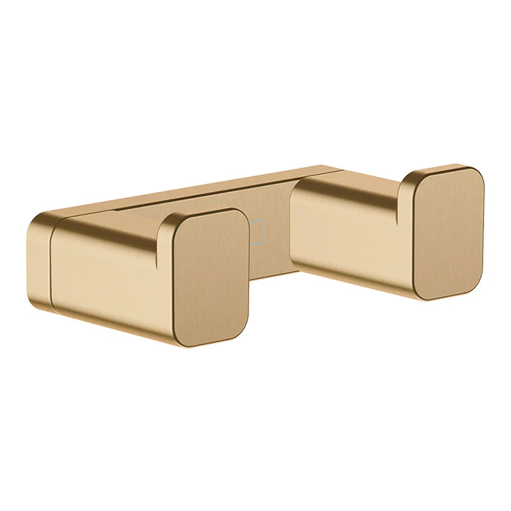 Hansgrohe 41755.140<br>AddStoris<br>雙衣鉤/毛巾鉤 (霧金)示意圖