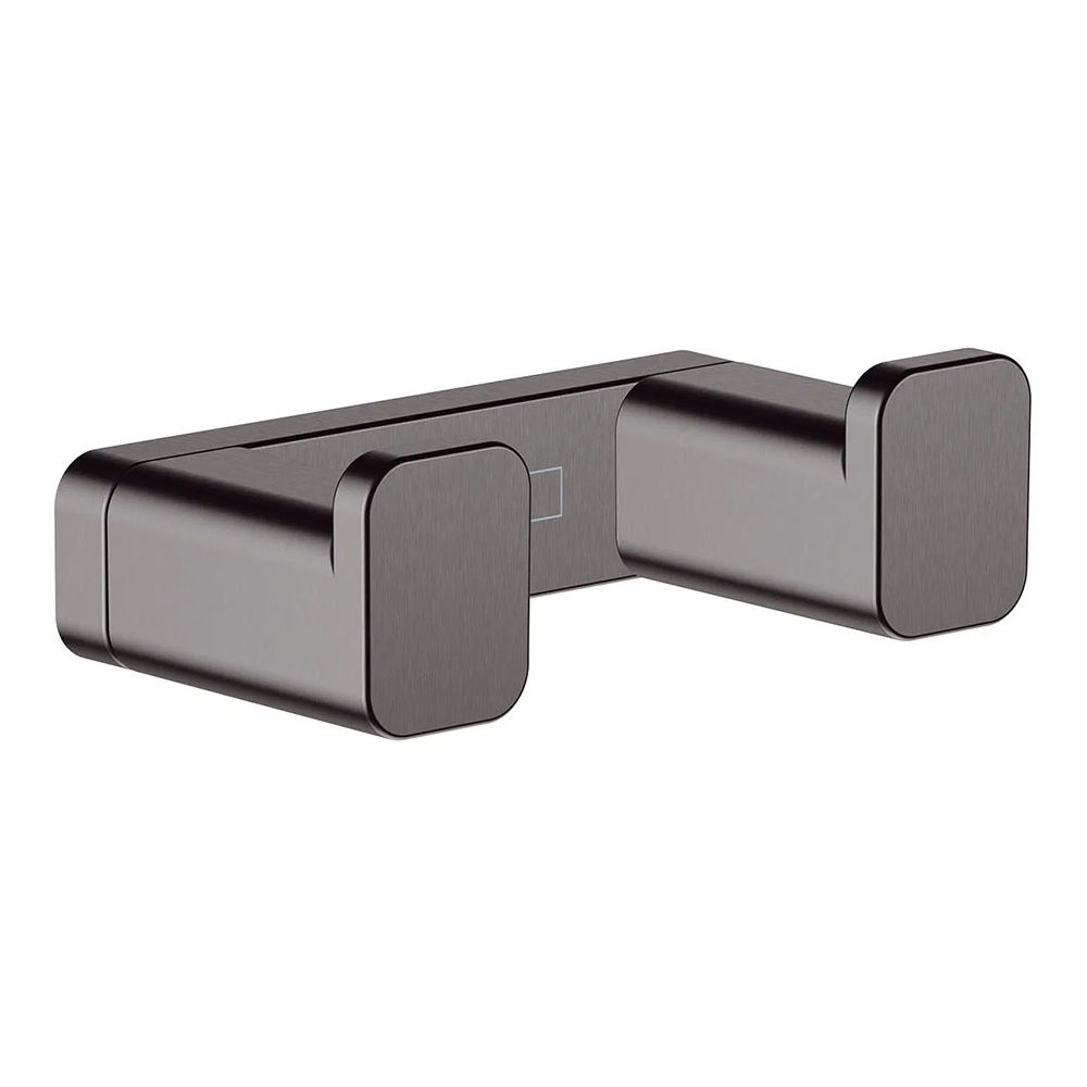 Hansgrohe 41755.347<br>AddStoris<br>雙衣鉤/毛巾鉤 (霧黑鉻)示意圖
