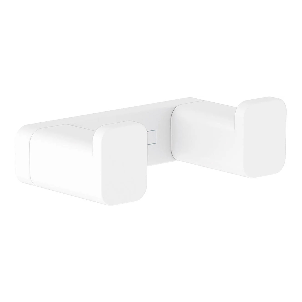 Hansgrohe 41755.700<br>AddStoris<br>雙衣鉤/毛巾鉤 (霧白)示意圖