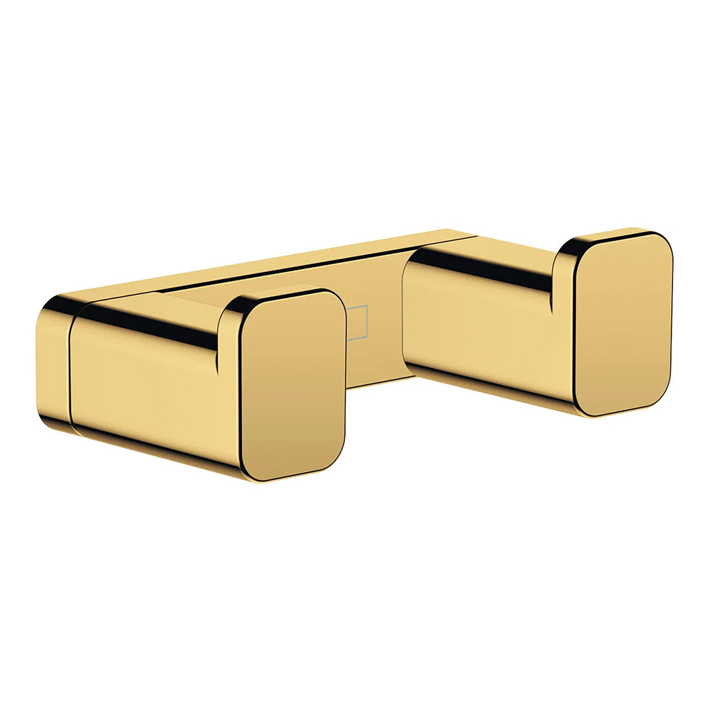 Hansgrohe 41755.990<br>AddStoris<br>雙衣鉤/毛巾鉤 (亮金)示意圖