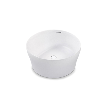 KOHLER<br>K-20247T-0<br>Karing 圓形綺美石獨立浴缸<br>(130 x 118.5 x 60 cm)示意圖