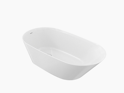 K-21388T-0<br>Brazn 橢圓型綺美石獨立浴缸 (白)<br>167.3x88.7x60.10cm示意圖