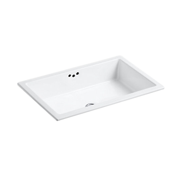 KOHLER<br>K-2297-0<br>Kathryn 平底下崁盆<br>(53.3 x 33 cm)示意圖